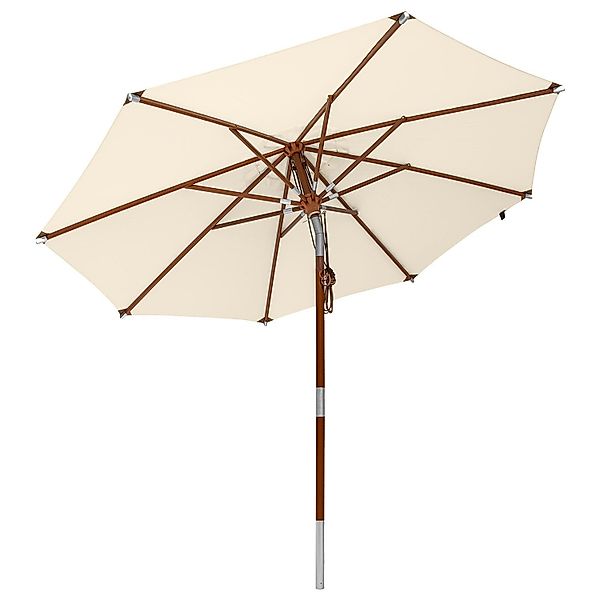anndora-sonnenschirm Sonnenschirm 3m rund Knickbar Dreh-Kipp-Mechanismus, günstig online kaufen