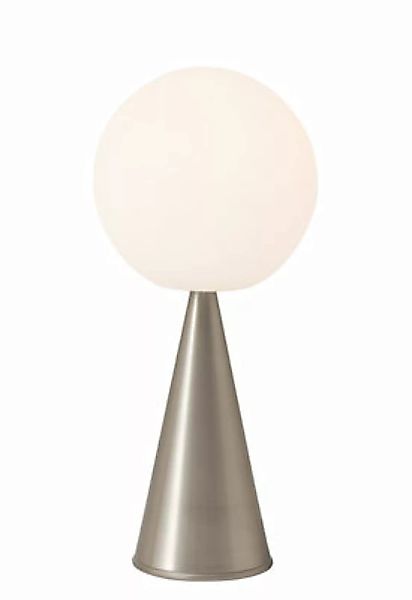Tischleuchte Bilia glas weiß silber metall / H 43 cm - Von Gio Ponti (1932) günstig online kaufen