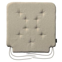 Stuhlkissen Christoph mit Bindeschnur, beige- grau, 42 x 41 x 3,5 cm, City günstig online kaufen