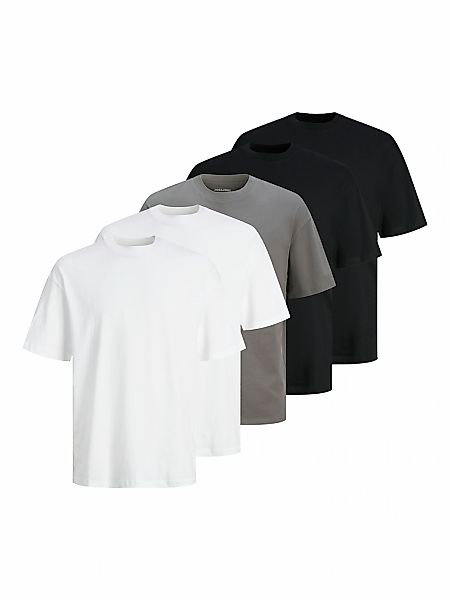 Jack & Jones Kurzarmshirt "JJHUGO LOOSE TEE SS CREW NECK 5PK MP", (Packung, günstig online kaufen
