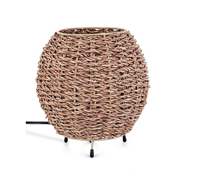 hofstein Tischleuchte Tischlampe aus Metall/Seegras in Beige/Naturfarben, o günstig online kaufen