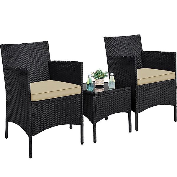 Yaheetech Balkonset, Gartenmöbel-Set 3 TLG. inkl. günstig online kaufen