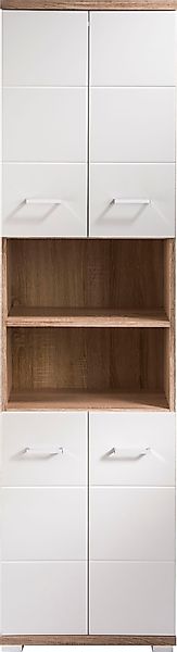 byLIVING Hochschrank "Nebraska", Breite 50 cm, Badezimmerschrank mit Metall günstig online kaufen
