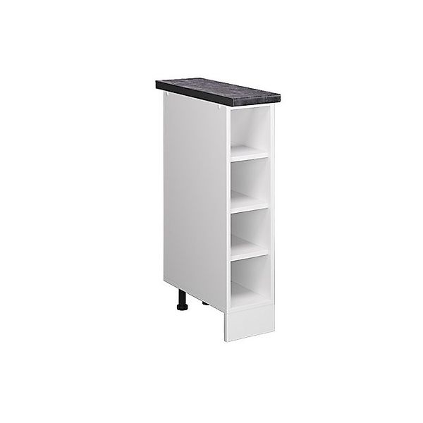 Vicco Küchenregal R-Line Offener Küchenschrank Weiß 20 cm AP Anthrazit günstig online kaufen