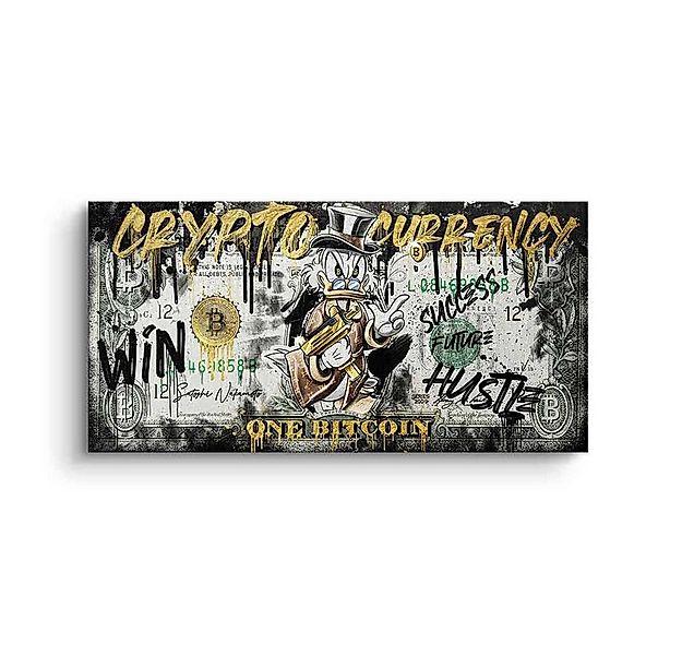 DOTCOMCANVAS® Leinwandbild, Leinwandbild Limitiert - Crypto Duck - Bitcoin günstig online kaufen