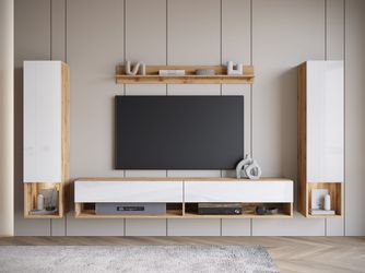 INOSIGN Wohnwand "AMADEO II" Komplett-Set, 4 Stk. tlg. Vitrine Türanschlag günstig online kaufen