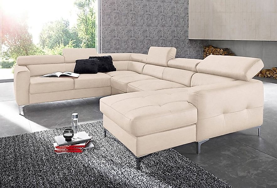 COTTA Polstergarnitur »Sammy U-Form«, (Set, Tiefe der Recamiere 169 cm), Se günstig online kaufen
