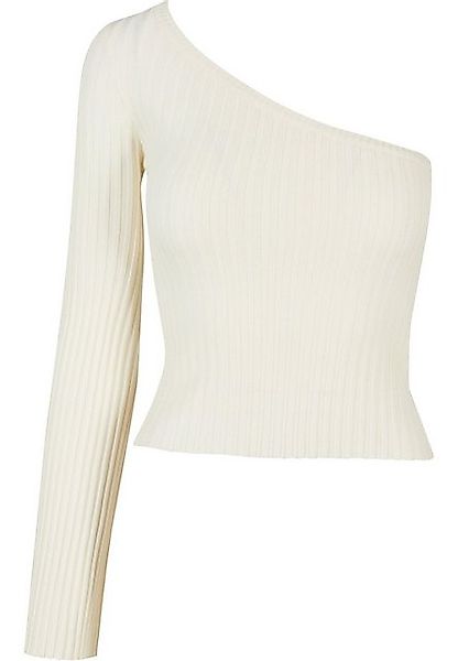 URBAN CLASSICS Rundhalspullover Urban Classics Damen Ladies Short Rib Knit günstig online kaufen