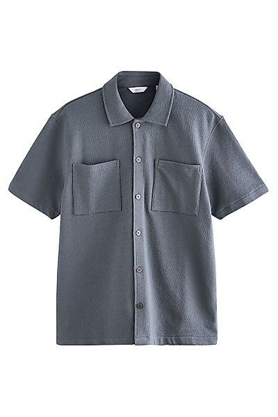 Next Kurzarmhemd Schweres strukturiertes Jerseyhemd 100 % günstig online kaufen