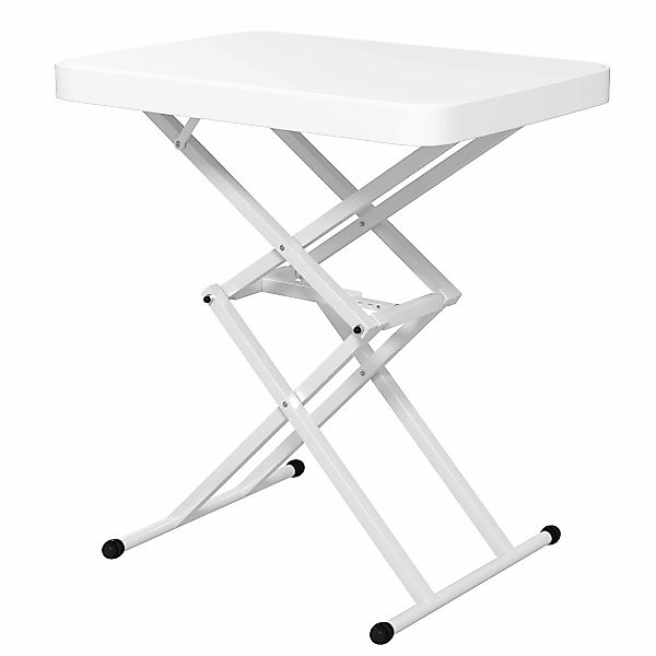 Outsunny Beistelltisch Garten höhenverstellbar Gartentisch, klappbar Balkon günstig online kaufen