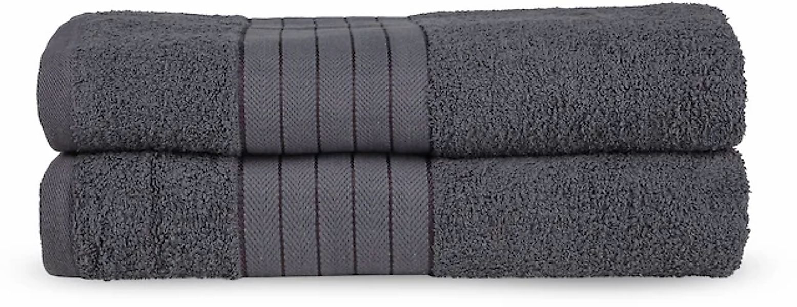 good morning Badetuch »Uni Towels«, (2 St., 2er Set Badetücher 70 x 140 cm) günstig online kaufen