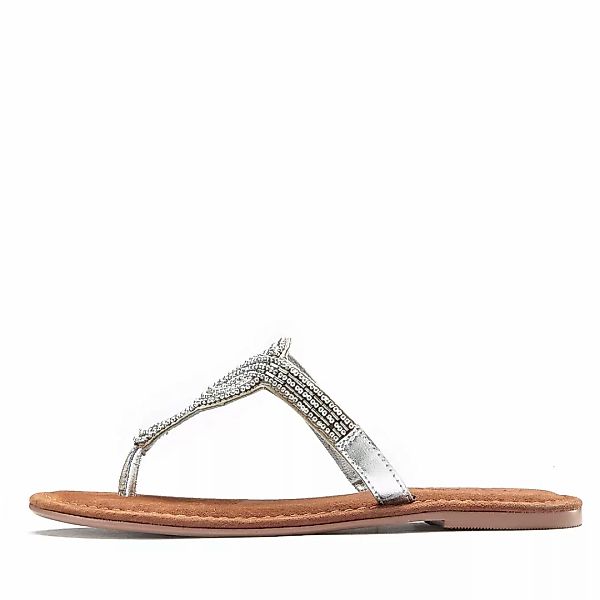 LASCANA Zehentrenner "Sandale, Pantolette, Sommerschuh,", mit Zierperlen un günstig online kaufen