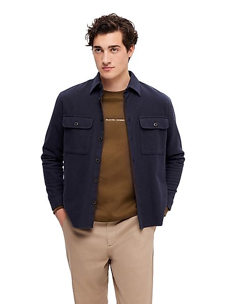 Selected Homme Herren Freizeithemd SLHMASON-TWILL OVERSHIRT - Relaxed Fit günstig online kaufen