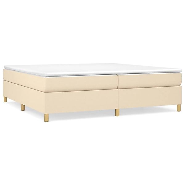vidaXL Boxspringbett Creme 200x200 cm Stoff1366781 günstig online kaufen