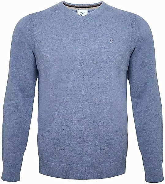 R2 Pullover Merino Wool Blau - Größe XL günstig online kaufen