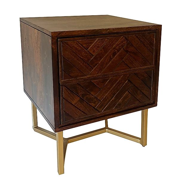 FINEBUY Nachttisch Nachtkonsole Boxspringbett Massivholz 57 günstig online kaufen