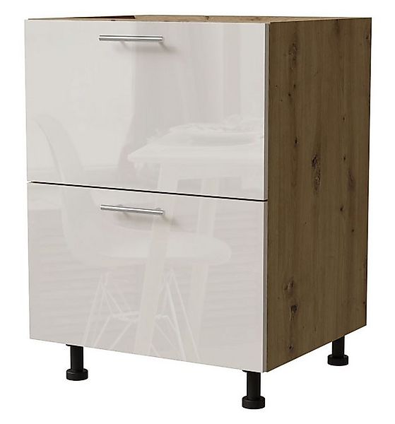 Feldmann-Wohnen Unterschrank Brerra (D2/60, 2 Schubladen - REJS Comfort Box günstig online kaufen
