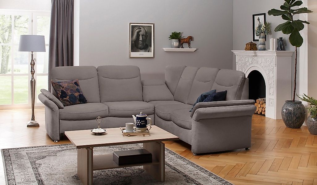 Home affaire Ecksofa »Tahoma L-Form«, mit Armlehnfunktion, wahlweise Bettfu günstig online kaufen