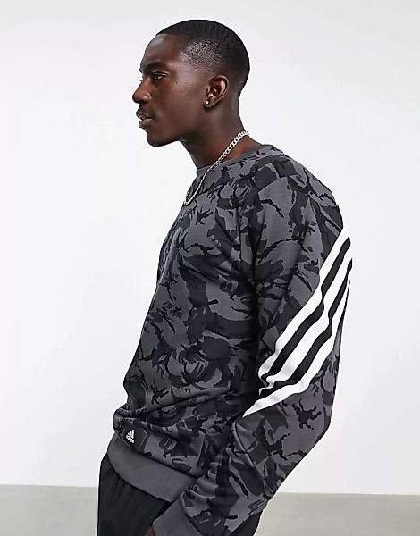 adidas – Training – Sweatshirt mit drei Streifen im umwickelten Design und günstig online kaufen