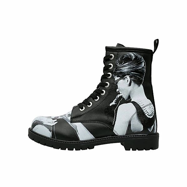 DOGO Schnürboots "Black Longe Boots Schnürstiefel Cat Lovers Damen Stiefele günstig online kaufen