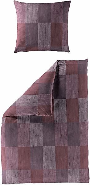 BIERBAUM Bettwäsche "4142" 2 Stk. tlg. Biber, 100 % Baumwolle, pflegeleicht günstig online kaufen