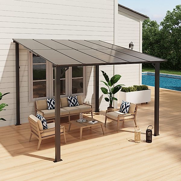JOIVI Pergola 3x3m Terrassenüberdachung, Carport mit günstig online kaufen