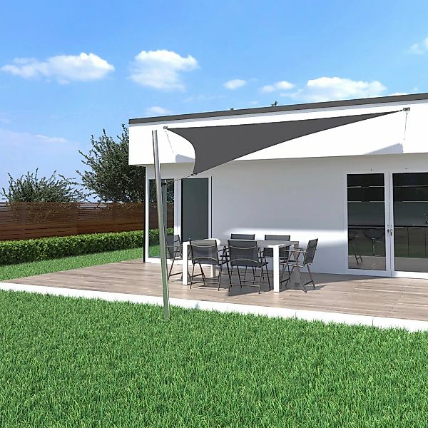 Toldoro Sonnensegel Komplettset 6x6x6m UPF50+ mit Befestigungsmaterial Halt günstig online kaufen