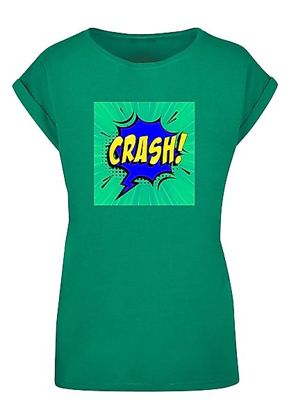 Merchcode T-Shirt "Merchcode Damen Ladies CRASH Comic Extended Shoulder Tee günstig online kaufen