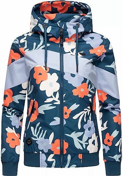 Ragwear Outdoorjacke "Nuggie Block Flower", mit Kapuze, modische Damen Frei günstig online kaufen