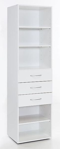 Regal Breite ca. 50 cm inkl. 3 Schubladen MULTIRAUMKONZEPT von Wimex / Weiß günstig online kaufen