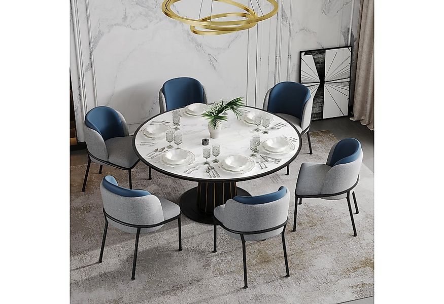 HAUSS SPOLE Esszimmerstuhl 6er-set Küchenstühle Relaxsessel mit Verstellbar günstig online kaufen