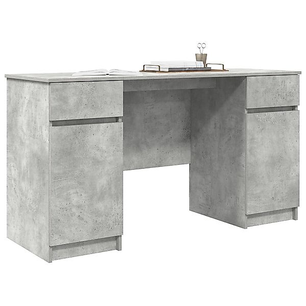 vidaXL Schreibtisch Schreibtisch Betongrau 140x49x76 cm günstig online kaufen