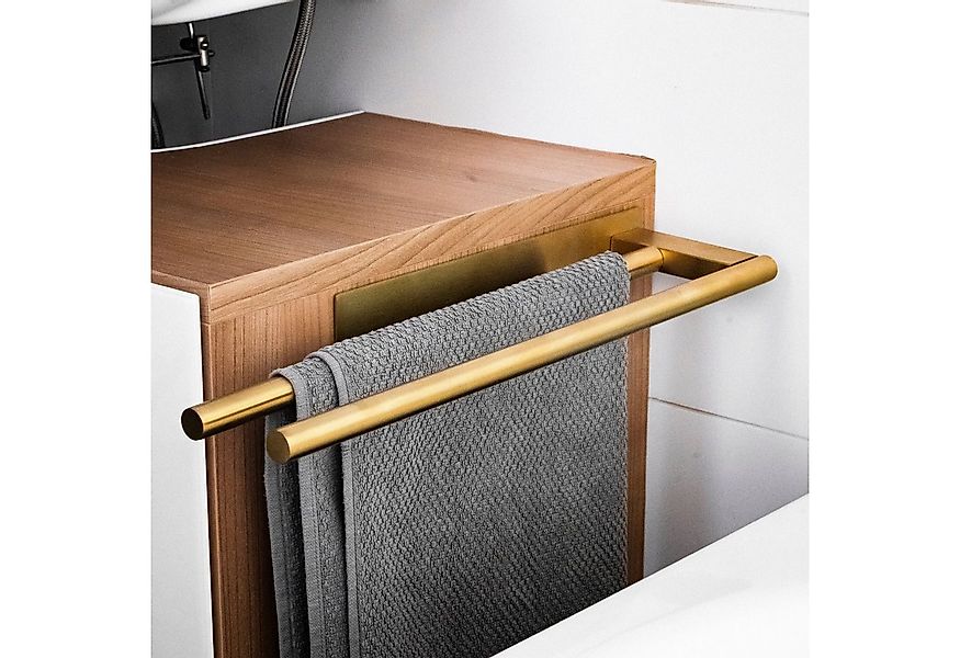 ELMOWO Handtuchhalter ohne Bohren aus Edelstahl für 2 Handtücher - Handtuch günstig online kaufen