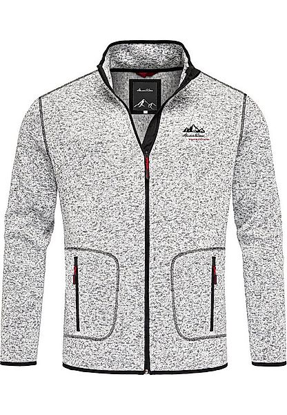 Amaci&Sons Fleecejacke VISALIA Fleecejacke Herren Strickfleece Sweatjacke Z günstig online kaufen