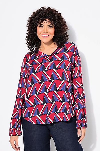 Ulla Popken Tunika Bluse grafischer Druck günstig online kaufen
