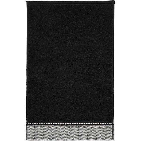 Möve Brooklyn Uni - Farbe: black - 199 (1-0669/8970) - Gästetuch 30x50 cm günstig online kaufen
