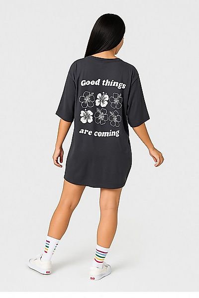 Worldclassca T-Shirt Worldclassca Oversized Print Flower T-Shirt lang Tee S günstig online kaufen