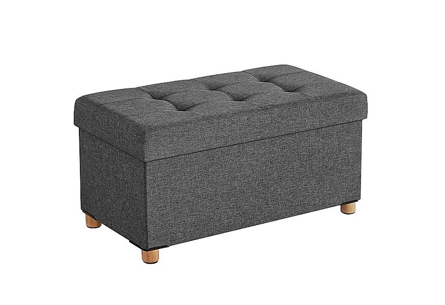 SONGMICS Sitzbank sitzhocker, 76/110cm mit Stauraum, klappbare Sitztruhe, F günstig online kaufen