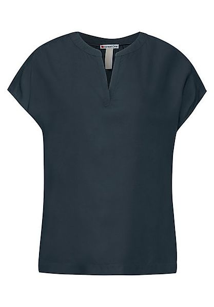 STREET ONE Kurzarmbluse - Bluse - feminines Shirt - Basic Blusenshirt günstig online kaufen