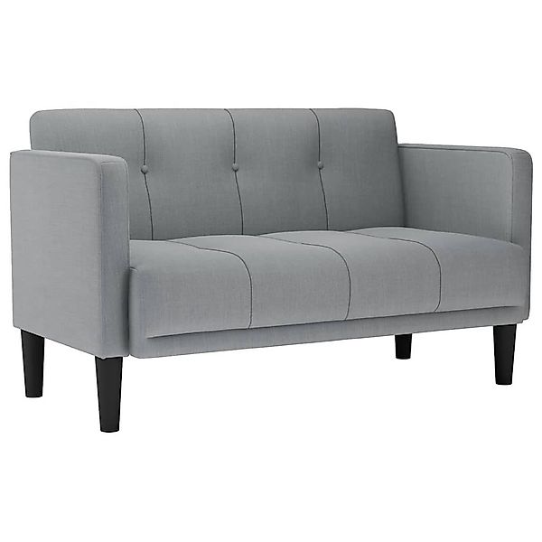 vidaXL Sofa Zweisitzer-Sofa Hellgrau 111 cm günstig online kaufen