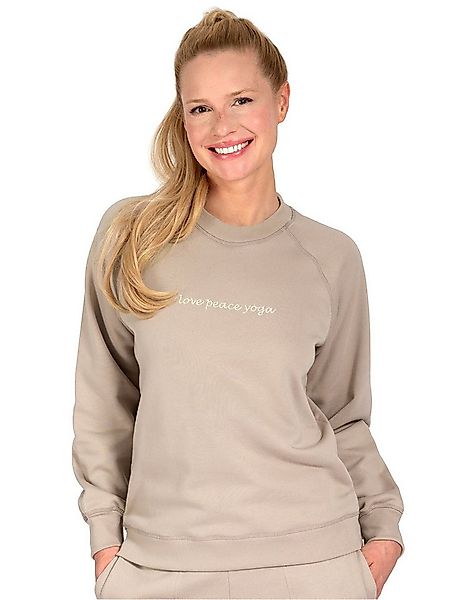 Magadi Yoga & Relax Shirt Bella aus Sweat-Stoff mit Love Peace Yoga günstig online kaufen
