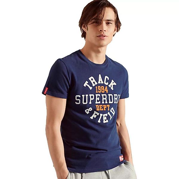 Superdry Track&field Graphic 220 Kurzarm T-shirt S Regal Navy günstig online kaufen