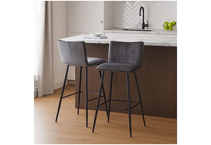 HTI-Living Barhocker Barhocker Naples 2er-Set (2 St), Tresenstuhl mit Lehne günstig online kaufen