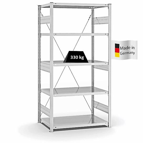 PROREGAL Fachbodenregal Stecksystem T-Profil Heavy-Duty Grundregal HxBxT 20 günstig online kaufen