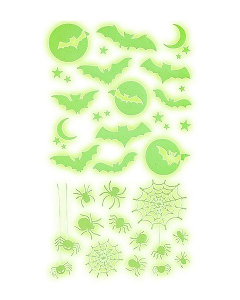Widmann S.r.l. Dekoobjekt Leuchtende Halloween Deko Sticker 'Spinnen', 21 x günstig online kaufen