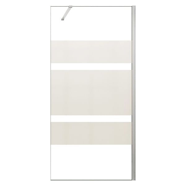 AICA 70x190cm Walk In Teilsatiniert 6mm ESG Duschwand mit Stabilisator 90cm günstig online kaufen