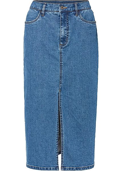 Langer Jeansrock mit Schlitz aus Positive Denim #1 Fabric günstig online kaufen