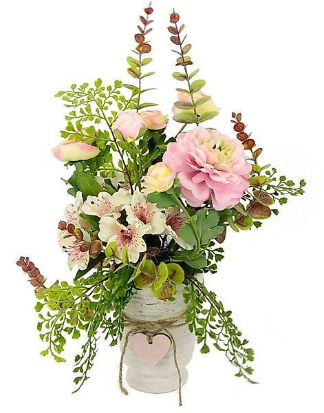 Kunstblume Arrangement Blüten/Ranunkel, I.GE.A., Höhe 44 cm, Topf aus Keram günstig online kaufen