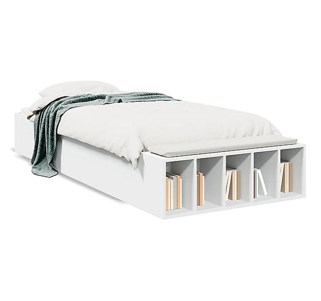 furnicato Bettgestell Weiß 100x200 cm Holzwerkstoff (1-tlg) günstig online kaufen