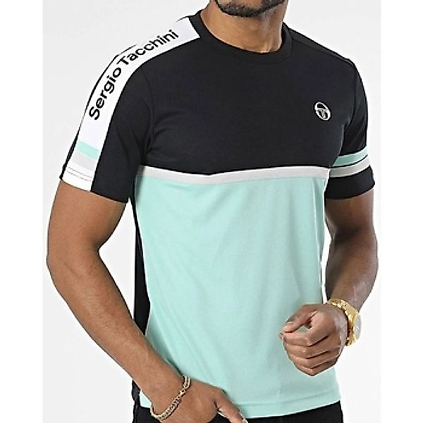 Sergio Tacchini  T-Shirts & Poloshirts JURA PL T SHIRT  523-BLK/OCE/WHT 399 günstig online kaufen